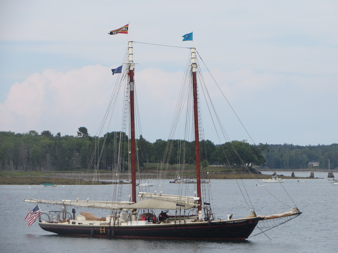 The J. & E. Riggin is a National Historic Landmark, one of a small number of surviving two-masted schooners.
Photo by Deborah Stone
