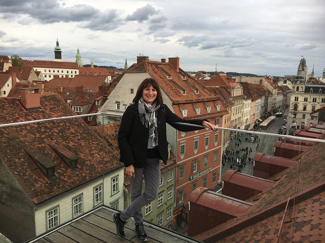 Northwest Prime Time's online travel columnist, Debbie Stone. Here she is pictured in Austria.