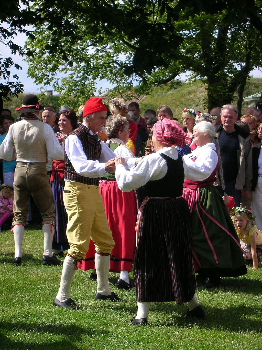 Midsommarfest is held at Saint Edward Park on June 26