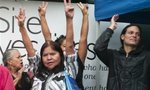 InSite workers and supporters celebrate the Supreme Court of Canada decision on the future of the supervised drug injection clinic in Vancouver, British Columbia September 30, 2011. REUTERS/Andy Clark