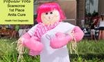 "Anita Cure" scarecrow...the big winner.