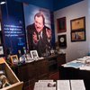 A replica of Tim Russert’s office as it looked on the day of his death is on display through 2012. 