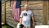 Barn-building lumberjack Jim Reynolds uses a portable sawmill to cut yellow pines into lumber to build Dave Ramsey's barn and chicken coop on Adamson Road in Cocoa, Fla.
