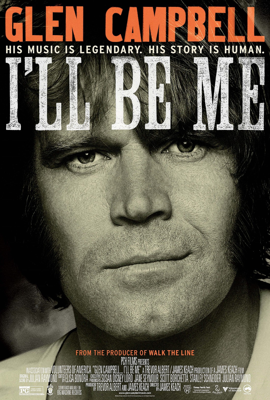 The Academy Award nominated film, “I’ll Be Me,” that documents music legend Glen Campbell’s final concert tour after being diagnosed with Alzheimer’s disease, is showing at the Edmonds Center for the Arts in Edmonds, Washington, on Saturday, April 18 at 7:30pm. A performance by Glen’s children follows the screening, along with a Q&A with the film’s director James Keach and Glen’s wife Kim.
