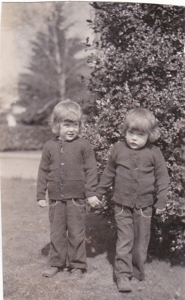 Twins, G. Ann on the left & Mary Jo on the right