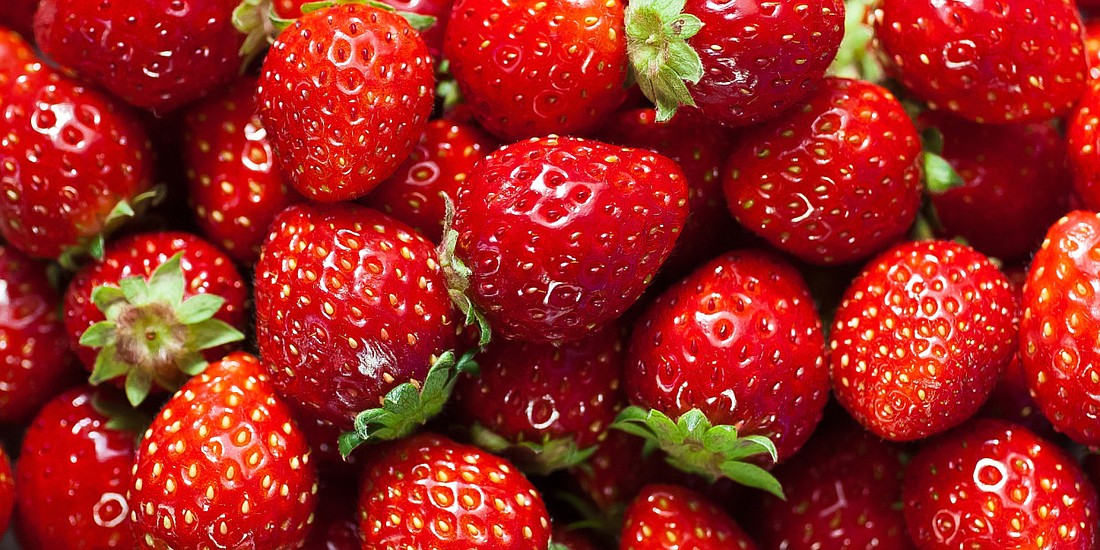 Enjoy beautiful local strawberries during this time of year.
