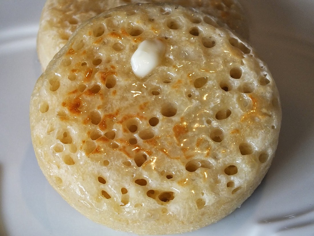 Making your own crumpets will greatly reduce the salt.