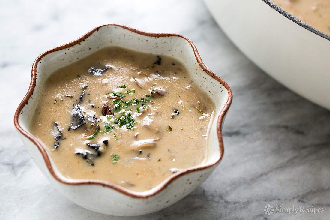 Delicious homemade cream of mushroom soup doesn't have to be high in sodium.
