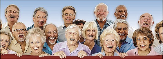 group of old people
