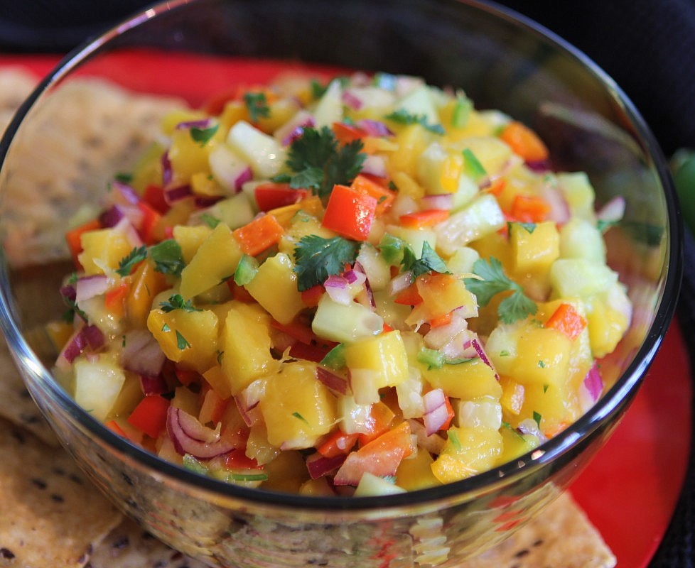 Serve this mango salsa atop a protein, on chips or as a salad. 