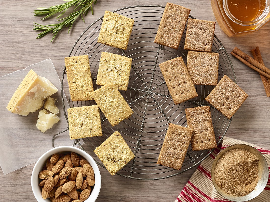 Homemade crackers offer a great way to serve this savory snack without all the salt.