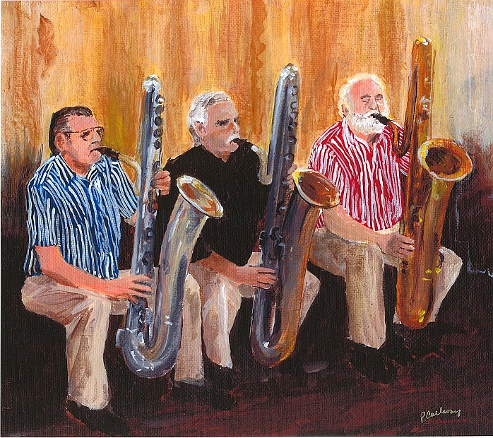 The Apostles of Sax: John, Pieter, & Paul performed with Bert Barr’s Uptown Lowdown jazz band. This year’s America’s Classic Jazz Festival pays tribute to Bert, Seattle’s jazz icon, who passed away in April.