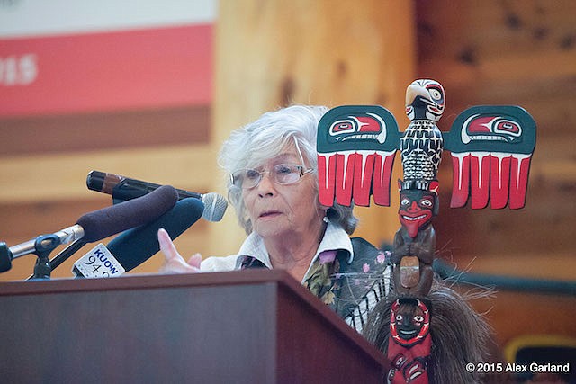 Cecil Hansen, Chairwoman for the Duwamish Tribe, was instrumental in creating the Duwamish Longhouse and Cultural Center. Photo courtesy alexgarlandphotography.com