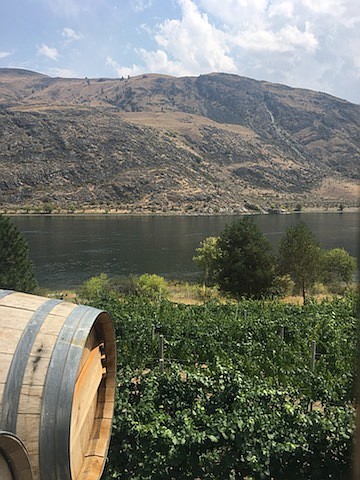 Rio Vista Wines looks out onto the Columbia River.