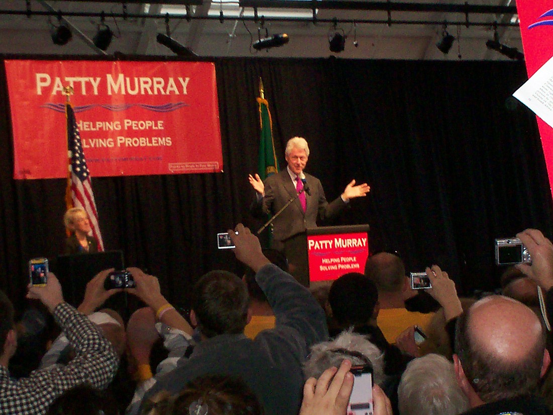 President Clinton, Patty Murray, and Jay Inslee speeches