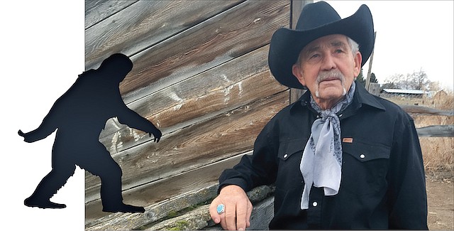 In 1967, Bob Gimlin of Yakima accompanied his friend Roger Patterson on a mission to track Bigfoot. The result is the world-famous footage of a hairy creature seen looking over its shoulder. It was looking at the no-nonsense cowboy, Bob. Photo courtesy KNKX.org