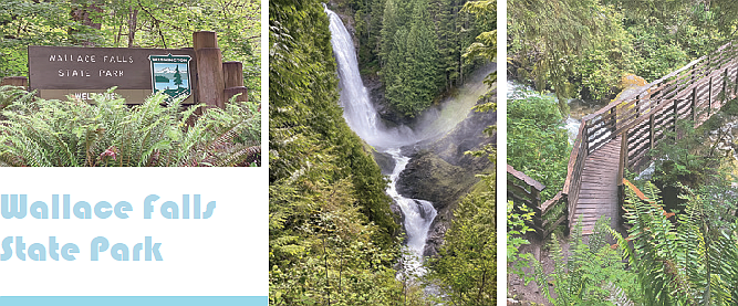 Wallace Falls offers hiking trails leading to three different views of the falls and rewards hikers with dramatic outlooks. Photos by Debbie Stone.