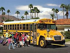 Wallpaper Cave school bus & kids