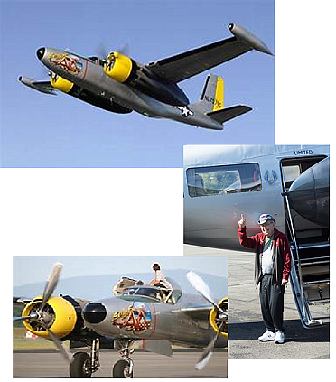 Skip Clemans helped to build a full-scale A 26C Light Bomber named Sexy Sue. He later got to cross an item off his bucket list when he was able to take a flight in Sexy Sue.