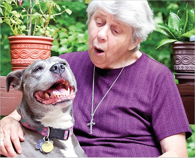 Remy and Sister Virginia Johnson, from the book “My Old Dog: Rescued Pets with Remarkable Second Acts,” by Laura T. Coffey, photos by Lori Fusaro