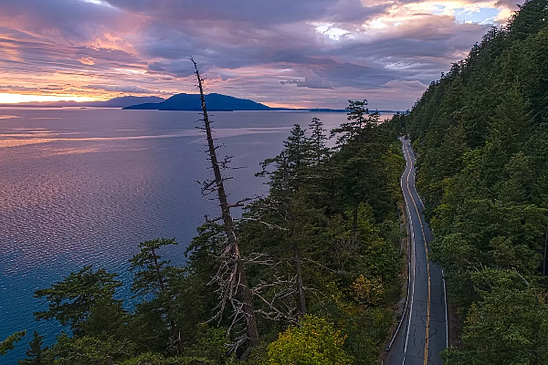 Chuckanut Drive opened in the spring of 1916. Photo courtesy Bellingham.org