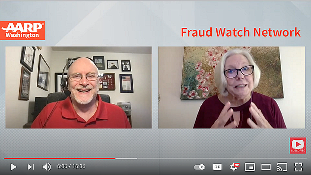 AARP Washington hosts two events each month to keep members up-to-date on the latest scams and fraud