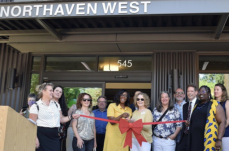 Celebrating the grand opening of a new, affordable senior living community, Northaven West
