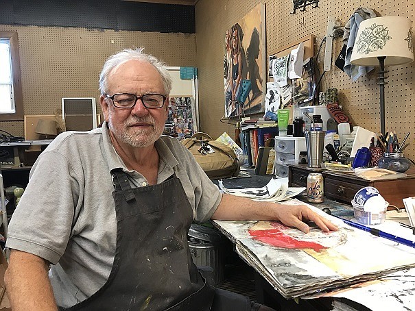 Rex Batson is a 64-year-old artist who only recently started showing his work