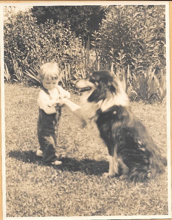 Pat D'Amico and her first Dog Love, Monte.