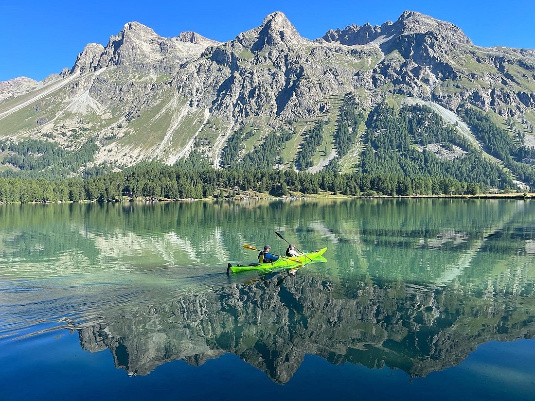 Kayaking in the Italian Lake District is a sublime experience.