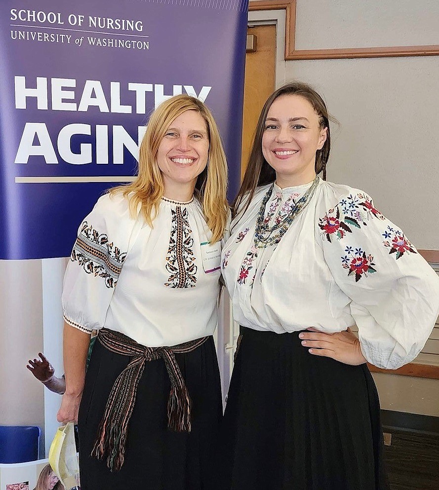 Tamara Cunitz and Olga Okhapkina at the UW's 2022 Ignite Aging event