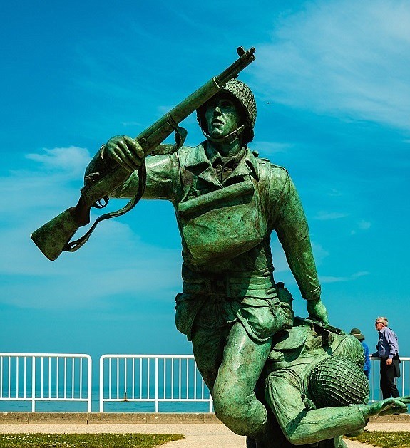 WWII Monument at Omaha Beach
