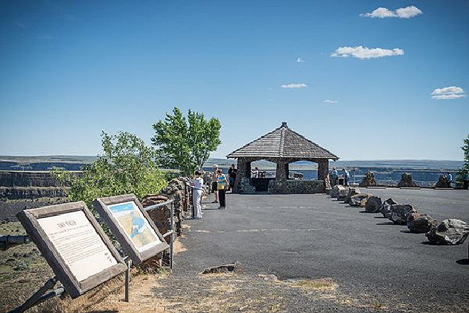 The International Union of Geological Sciences has Dry Falls Heritage Site for “The First 100 Geological Heritage Sites” for its impact in understanding the Earth and its history. Photo courtesy of Dry Falls State Park.