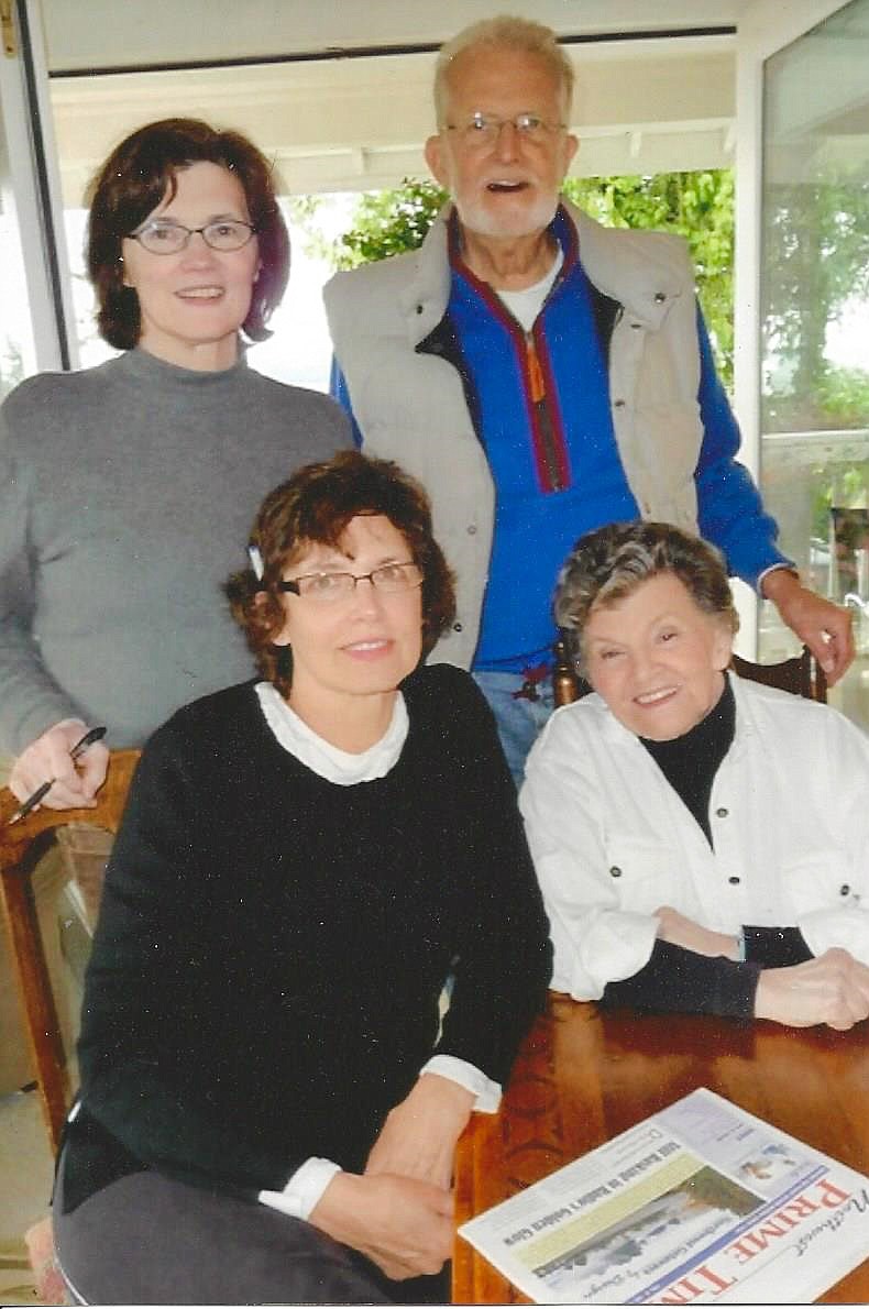 The Northwest Prime Time crew: (clockwise starting upper left) My sister Barbara Davidon, my father Clarence Roedell, my mother Doris Roedell, my sister Gail Roedell