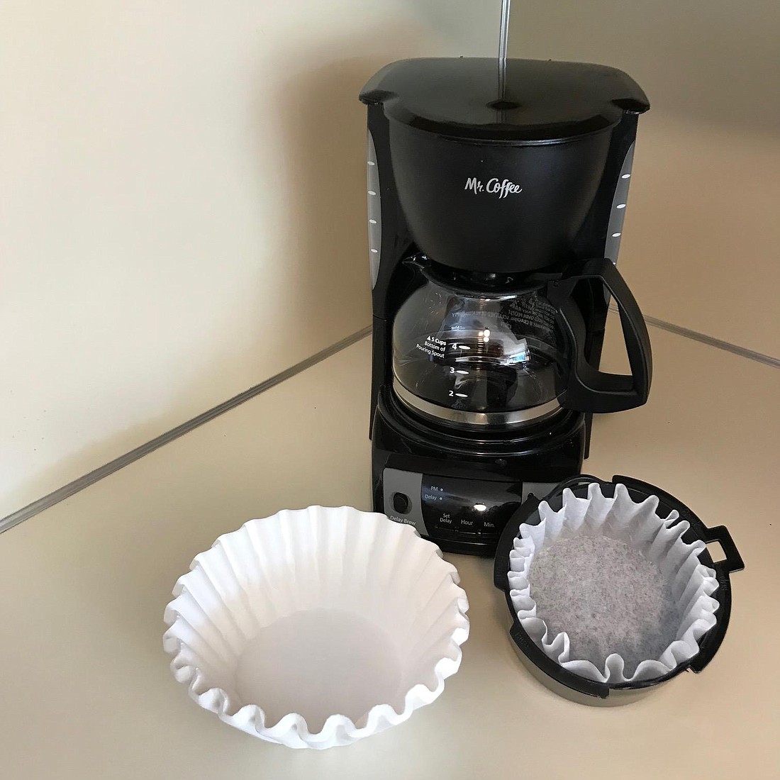Coffee pot and filters