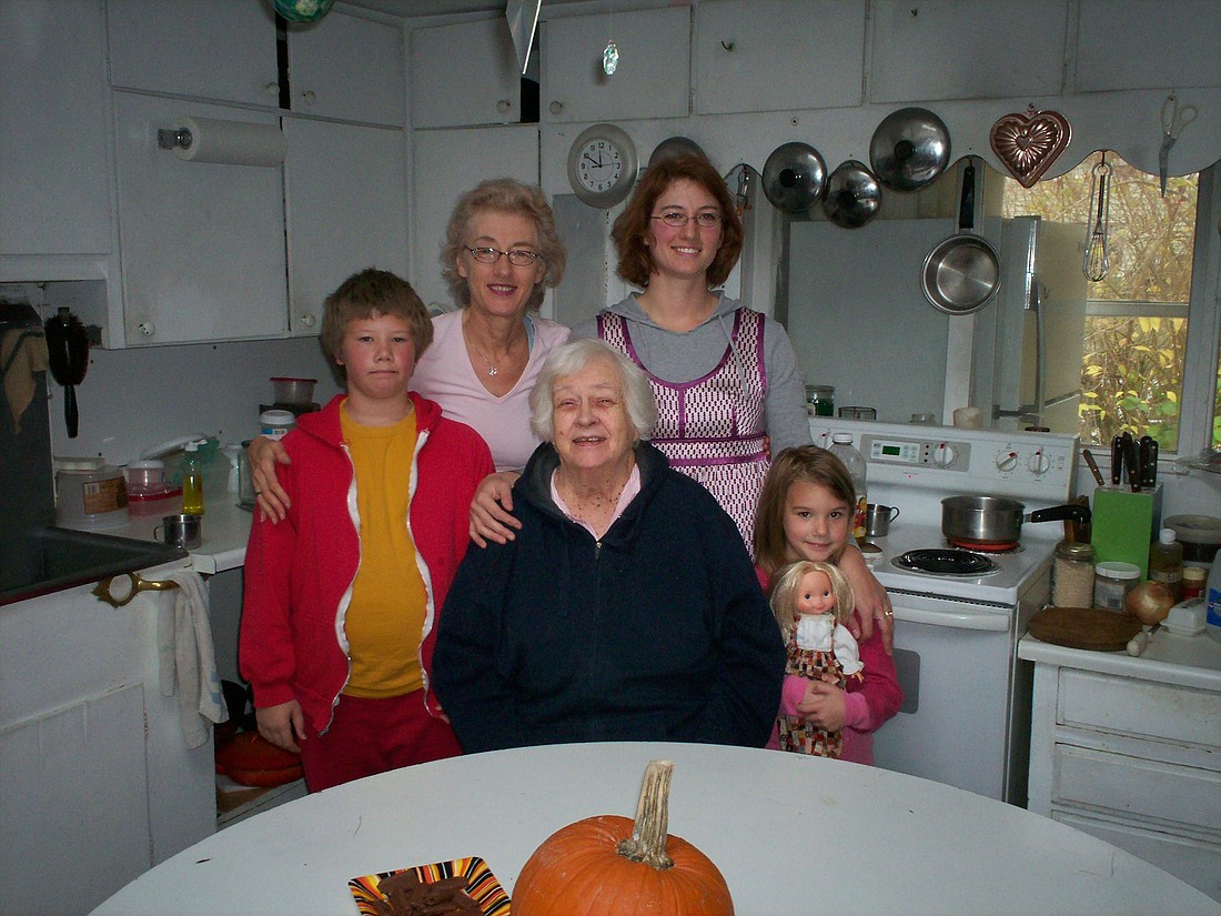 Mom with me, my daughter, and her son and daughter.