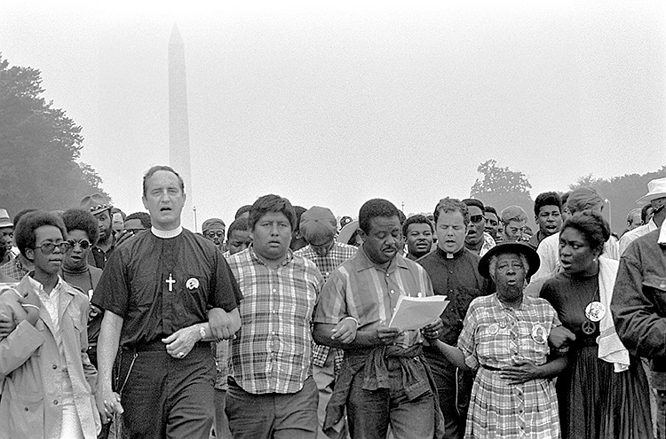 Ministers’ March, 1968, photographer Laura Jones. Smithsonian National Museum of African American History and Culture, Gift of Laura Jones, © Laura Jones. Solidarity Now! exhibition currently at the Washington State History Museum.