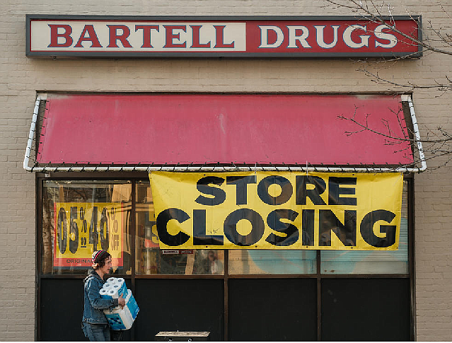 More than a third of Seattle’s Bartell locations have been shuttered in the wake of the chain’s purchase by Rite Aid. (Genna Martin for Crosscut)