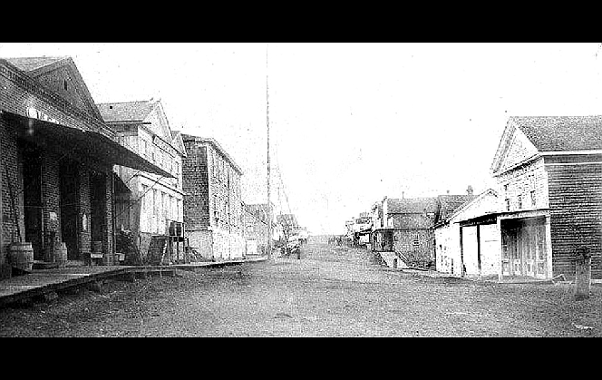 Commercial Street, Steilacoom, 1880s. Photo courtesy Washington State Historical Society (2014.0.308)