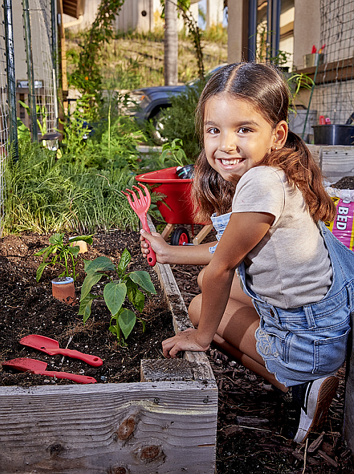 Research has shown that gardening and spending time in nature is beneficial to kids, including but not limited to better vision, increased focus, and a stronger immune system. Photo courtesy of Corona Tools