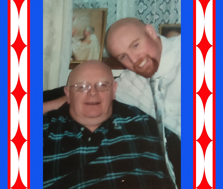 David P Carroll with his father, who loved the 4th of July. David is from the Northwest.