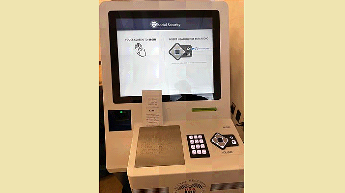 Social Security has installed kiosks to improve customer check-in