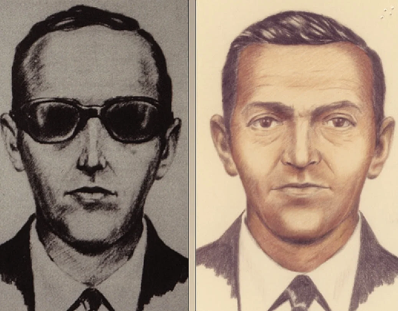 The original sketches of D.B. Cooper, 1971 (FBI)