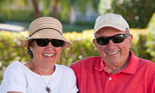 Sunglasses are important sun protection products, especially for older adults.