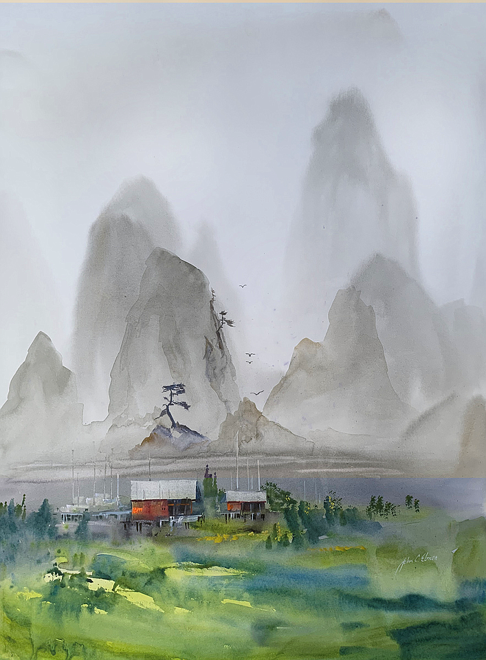China Mist by John Ebner of Camano Island won an award at the 82nd International Open Exhibition of the Northwest Watercolor Society